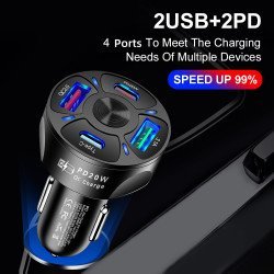 PD Car Charger Adapter QC 3.0- 3.1Amp Fast Phone Charging PD Car Charger Adapter QC 3.0- 3.1Amp Fast Phone Charging