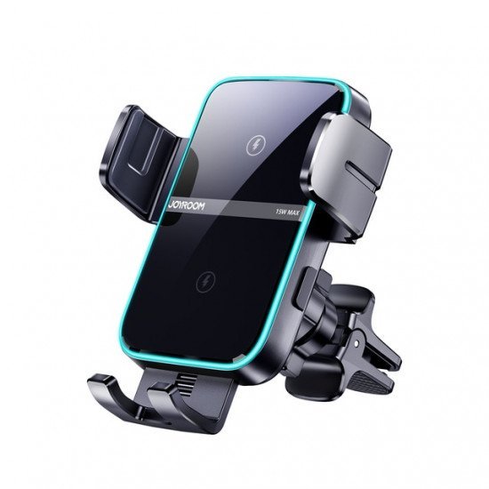 Dual Coil 15W Wireless Charging Car Phone Holder 