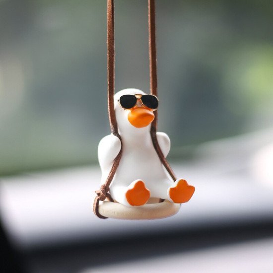 Swinging Duck Car Pendant Hanging for Rear View Mirror - 3 Styles Swinging Duck Car Pendant Hanging for Rear View Mirror - 3 Styles