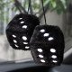 Plush Dice Car Hangings (6 colors) Plush Dice Car Hangings (6 colors)