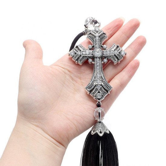 Jesus Cross Crystal Car Pendant Jesus Cross Crystal Car Pendant