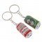 Mini Beer Can Key Chain - Aluminum Novelty Keyring