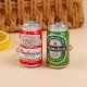 Mini Beer Can Key Chain - Aluminum Novelty Keyring
