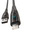 2.4A Fast Charge Lightning Cable with Digital Display (1M Black)
