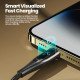 2.4A Fast Charge Lightning Cable with Digital Display (1M Black)