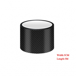 5D Carbon Fiber Anti Scratch Car Door Sill Protector Tape 5M Universal – Black