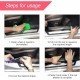 5D Carbon Fiber Anti Scratch Car Door Sill Protector Tape 5M Universal – Black