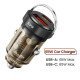 65W Dual Port 3.0 PD Car Fast Charge Adapter (Transparent) 65W Dual Port 3.0 PD Car Fast Charge Adapter (Transparent)