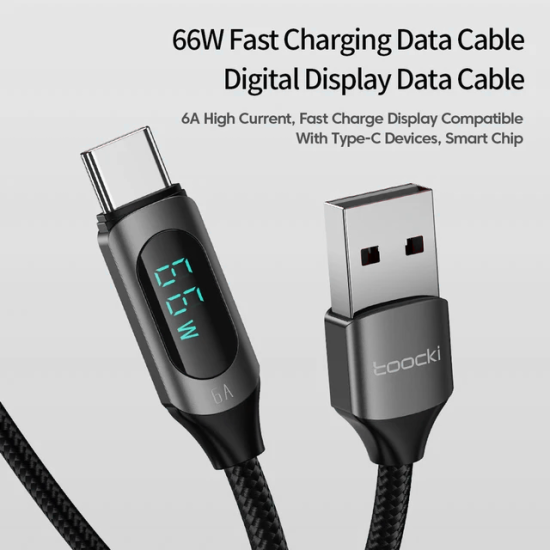 66W Fast Charging Digital Display Cable (1M Black & Blue) 66W Fast Charging Digital Display Cable (1M Black & Blue)