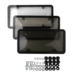 Acrylic License Plate Frame with cover Combo - Water & Rust Proof (North America) 3 Colors