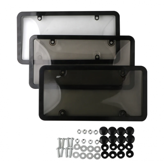 Acrylic License Plate Frame with cover Combo - Water & Rust Proof (North America) 3 Colors Acrylic License Plate Frame with cover Combo - Water & Rust Proof (North America) 3 Colors