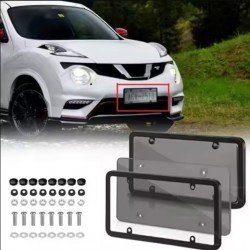 Acrylic License Plate Frame with cover Combo - Water & Rust Proof (North America) 3 Colors Acrylic License Plate Frame with cover Combo - Water & Rust Proof (North America) 3 Colors