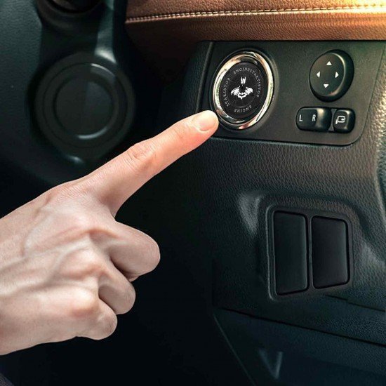 Batman Car Engine Start Stop Button Rotary Covers - Universal Fit (2 Colors)