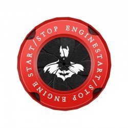 Batman Car Engine Start Stop Button Rotary Covers - Universal Fit (2 Colors)