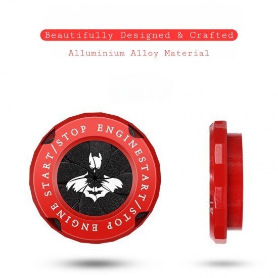 Batman Car Engine Start Stop Button Rotary Covers - Universal Fit (2 Colors)