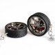 Car Wheels Key Chain - Zinc Alloy Automotive Keyring