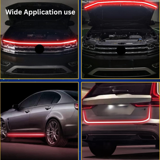 Car Hood Dynamic LED Light DRL Strip 180cm - Universal Fit (Waterproof) 3 colors Car Hood Dynamic LED Light DRL Strip 180cm - Universal Fit (Waterproof) 3 colors