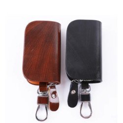 Car Key Fob Premium Leather Case - Protective Smart Key Cover