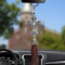 Jesus Cross Crystal Car Pendant