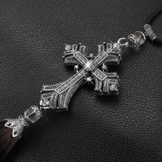 Jesus Cross Crystal Car Pendant Jesus Cross Crystal Car Pendant