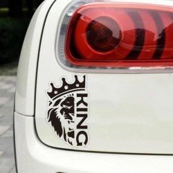 Lion King Windshield Decal | Universal Vinyl Car Sticker (Black & White) Lion King Windshield Decal | Universal Vinyl Car Sticker (Black & White)