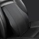 Car Lumbar Support Ergonomic Pillow - Premium Leather (Black)