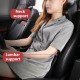Car Lumbar Support Ergonomic Pillow - Premium Leather (Black)