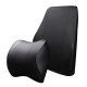 Car Lumbar Support Ergonomic Pillow - Premium Leather (Black)