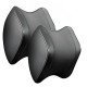 Ergonomic Car Headrest Memory Foam Pillow Pack of 2 - Premium Leather Black Ergonomic Car Headrest Memory Foam Pillow Pack of 2 - Premium Leather Black