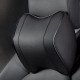 Ergonomic Car Headrest Memory Foam Pillow Pack of 2 - Premium Leather Black Ergonomic Car Headrest Memory Foam Pillow Pack of 2 - Premium Leather Black