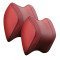 Ergonomic Car Headrest Memory Foam Pillow Pack of 2 - Premium Leather Wine Red