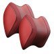 Ergonomic Car Headrest Memory Foam Pillow Pack of 2 - Premium Leather Wine Red Ergonomic Car Headrest Memory Foam Pillow Pack of 2 - Premium Leather Wine Red