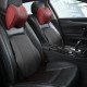 Car Lumbar Support Ergonomic Pillow - Premium Leather (Black)