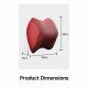 Ergonomic Car Headrest Memory Foam Pillow Pack of 2 - Premium Leather Wine Red Ergonomic Car Headrest Memory Foam Pillow Pack of 2 - Premium Leather Wine Red