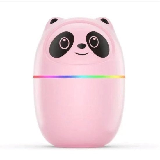 Adorable Panda Car Humidifier with Color LED - 220ml
