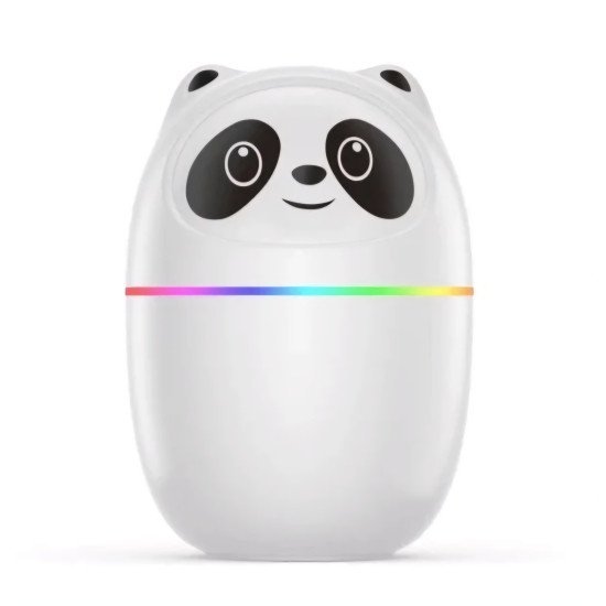 Adorable Panda Car Humidifier with Color LED - 220ml