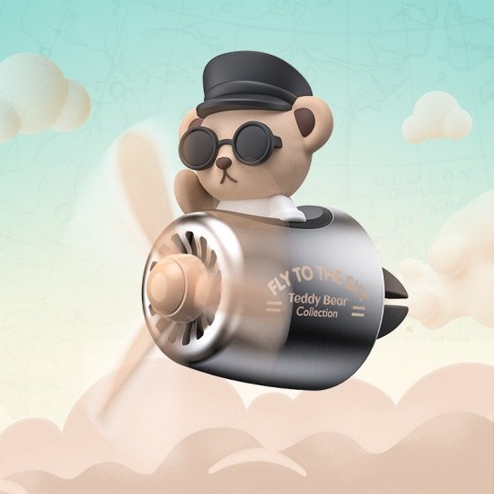 Pilot Bear Car Air Vent Freshener Pilot Bear Car Air Vent Freshener