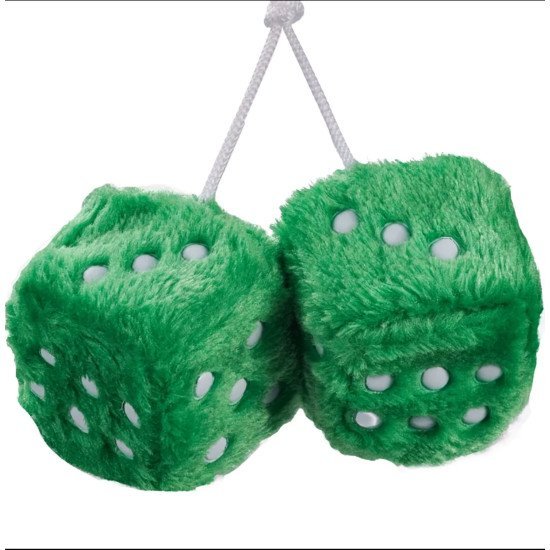 Plush Dice Car Hangings (6 colors) Plush Dice Car Hangings (6 colors)