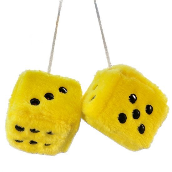 Plush Dice Car Hangings (6 colors) Plush Dice Car Hangings (6 colors)