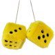 Plush Dice Car Hangings (6 colors) Plush Dice Car Hangings (6 colors)