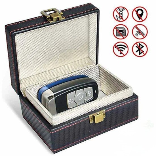 RFID Signal Blocking Faraday Box - Key Fob & Card Security Storage RFID Signal Blocking Faraday Box - Key Fob & Card Security Storage