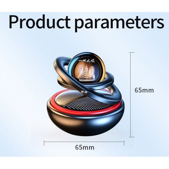 Crystal Ball Self Rotating Solar Car Air Freshener