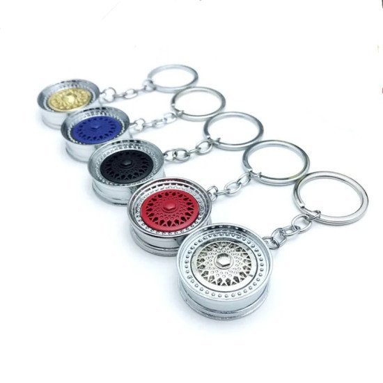 Sterling Rim Key Chains 