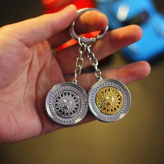 Sterling Rim Key Chains 