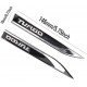 Turbo 3D Metal Emblems Pair - Universal Fit (2 colors) 