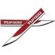 Turbo 3D Metal Emblems Pair - Universal Fit (2 colors) 