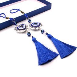 Turkish Evil Eye Heart & Round Pendant for Car & Home Décor (2 Styles)