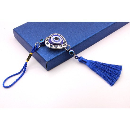 Turkish Evil Eye Heart & Round Pendant for Car & Home Décor (2 Styles)