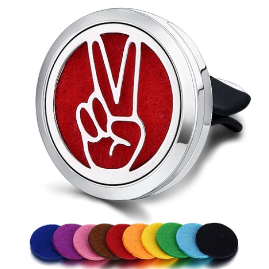 Designer Car Air Vent Freshener Clips with Scent Pads