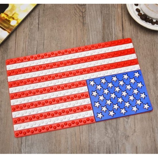 U.S.A. Flag Anti-Skid Car Dashboard Mat - Non Slip Silicone U.S.A. Flag Anti-Skid Car Dashboard Mat - Non Slip Silicone
